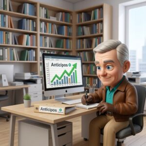 Facturibal usando el plugin PrePagos de elEquipoIA para gestionar anticipos en una empresa.