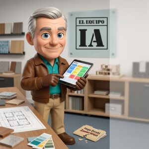 Facturibal revisa un tablero Kanban de proyectos con el plugin proyectos de elEquipoIA en una oficina.