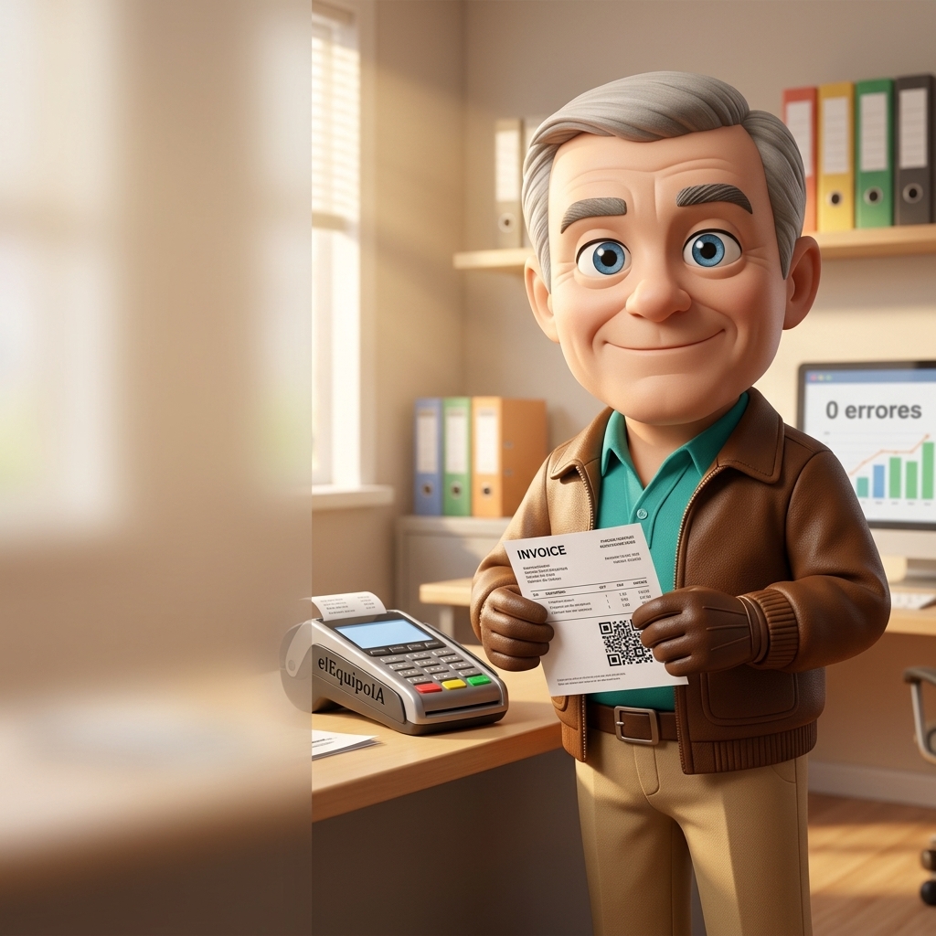 Facturibal revisa una factura emitida con el plugin Ticketbai de elEquipoIA en un negocio.