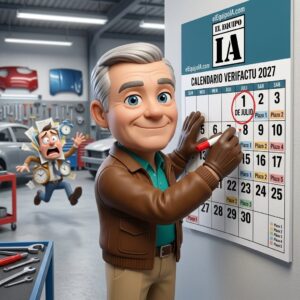 Calendario Verifactu 2027 con plazos y fechas clave para autónomos.