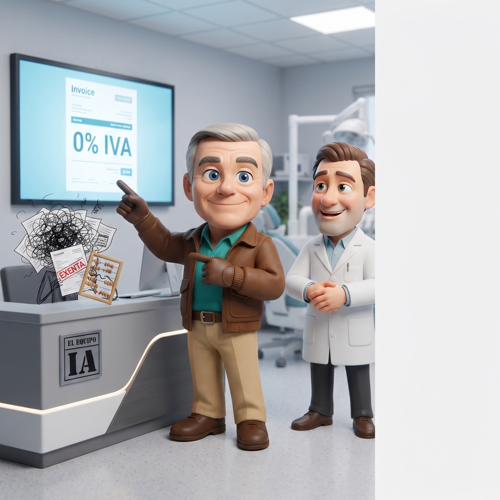 Facturibal ayuda a un dentista con las exenciones de IVA en Verifactu.