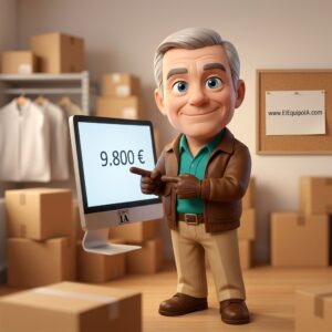 Facturibal revisa el informe del plugin AvisoOSS de elEquipoIA en un monitor.