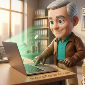 Facturibal cuadra las cuentas con el plugin conciliabanco de elEquipoIA en la oficina de una asesoría.